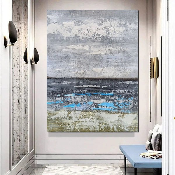 Living Room Acrylic Wall Art Ideas, Buy Art Online, Modern Abstract Paintings, Abstrct Acrylic Paintings, Heavy Texture Canvas Art-Grace Painting Crafts