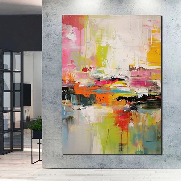 Simple Painting Ideas, Hand Painted Wall Painting, Extra Large Paintings for Living Room, Modern Abstract Art for Bedroom, Abstract Acrylic Wall Painting-Grace Painting Crafts