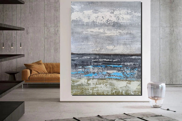 Living Room Acrylic Wall Art Ideas, Buy Art Online, Modern Abstract Paintings, Abstrct Acrylic Paintings, Heavy Texture Canvas Art-Grace Painting Crafts