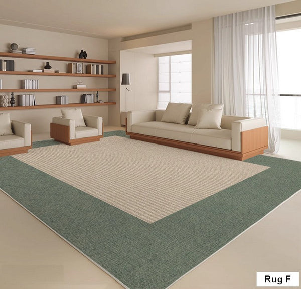 Soft Contemporary Rugs for Bedroom, Rectangular Modern Rugs under Sofa, Large Modern Rugs in Living Room, Dining Room Floor Carpets, Modern Rugs for Office-Grace Painting Crafts