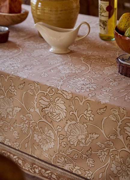 Farmhouse Table Cloth, Extra Large Rectangular Table Covers for Kitchen, Dining Room Flower Table Cloths, Square Tablecloth for Round Table-Grace Painting Crafts