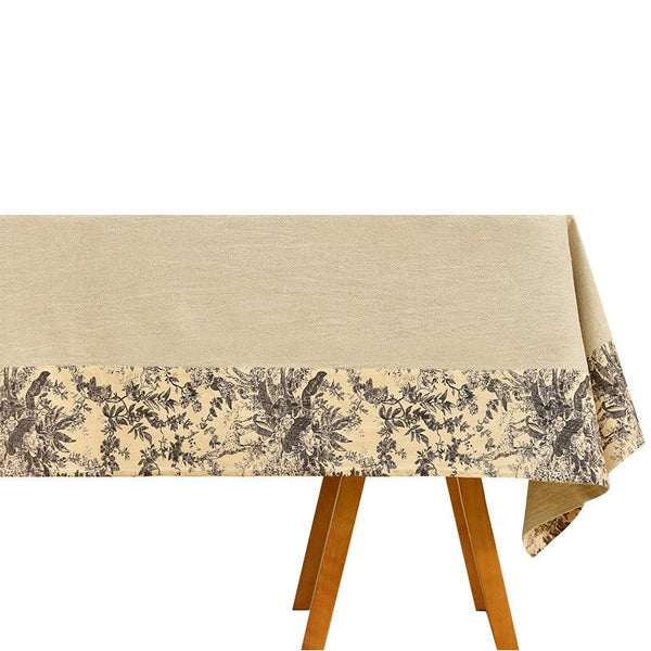 Cotton and Linen Rectangle Table Covers for Dining Room Table, Modern Tablecloth for Kitchen, Square Tablecloth for Coffee Table-Grace Painting Crafts