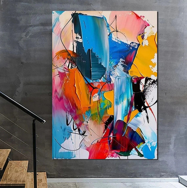 Acrylic Painting for Living Room, Hand Painted Acrylic Painting, Extra Large Wall Art Painting, Modern Contemporary Abstract Artwork, Buy Paintings Online-Grace Painting Crafts