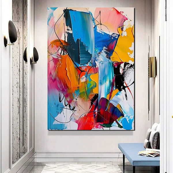 Acrylic Painting for Living Room, Hand Painted Acrylic Painting, Extra Large Wall Art Painting, Modern Contemporary Abstract Artwork, Buy Paintings Online-Grace Painting Crafts