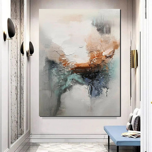 Large Canvas Painting, Acrylic Painting for Dining Room, Living Room Wall Painting, Contemporary Wall Painting, Modern Artwork-Grace Painting Crafts