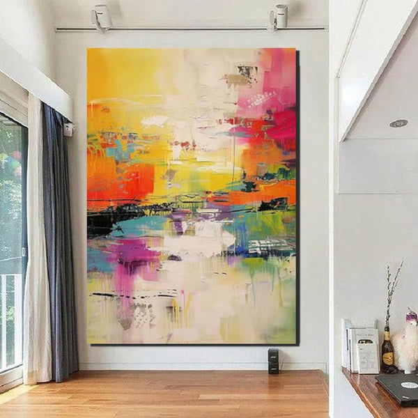 Hand Painted Acrylic Painting, Acrylic Painting for Living Room, Extra Large Wall Art Painting, Modern Contemporary Abstract Artwork, Buy Paintings Online-Grace Painting Crafts