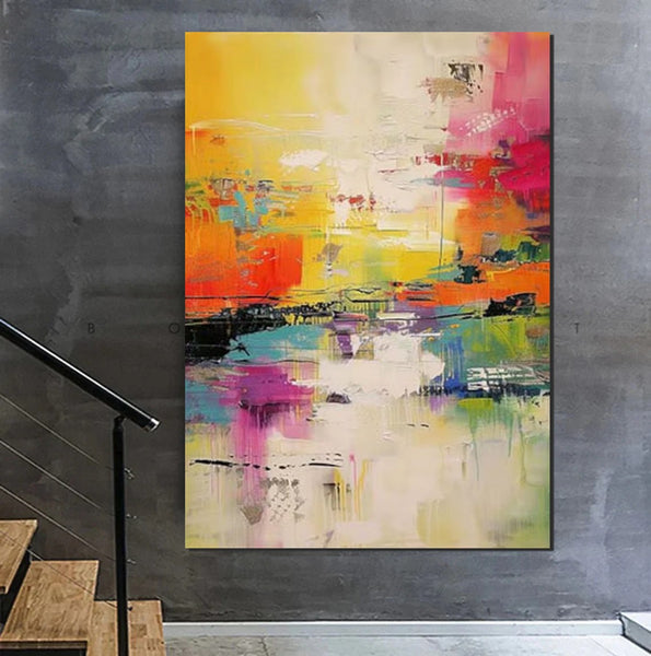 Hand Painted Acrylic Painting, Acrylic Painting for Living Room, Extra Large Wall Art Painting, Modern Contemporary Abstract Artwork, Buy Paintings Online-Grace Painting Crafts