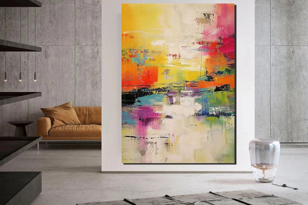 Hand Painted Acrylic Painting, Acrylic Painting for Living Room, Extra Large Wall Art Painting, Modern Contemporary Abstract Artwork, Buy Paintings Online-Grace Painting Crafts