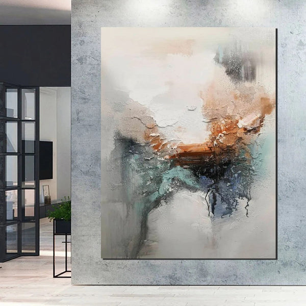 Large Canvas Painting, Acrylic Painting for Dining Room, Living Room Wall Painting, Contemporary Wall Painting, Modern Artwork-Grace Painting Crafts