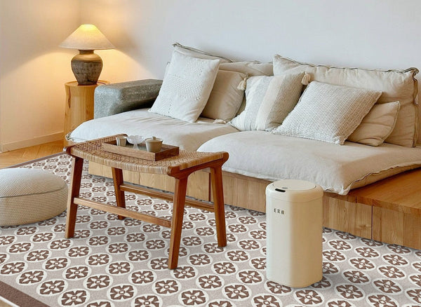 Mid Century Contemporary Modern Rugs for Living Room, Modern Rug Placement Ideas for Dining Room, Large Modern Rugs for Bedroom-Grace Painting Crafts