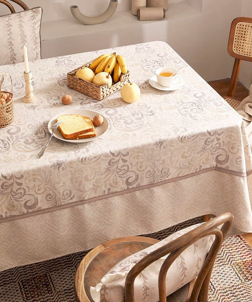 Rustic Farmhouse Table Cover for Kitchen, Outdoor Picnic Tablecloth, Large Modern Rectangle Tablecloth Ideas for Dining Room Table, Square Tablecloth for Round Table-Grace Painting Crafts