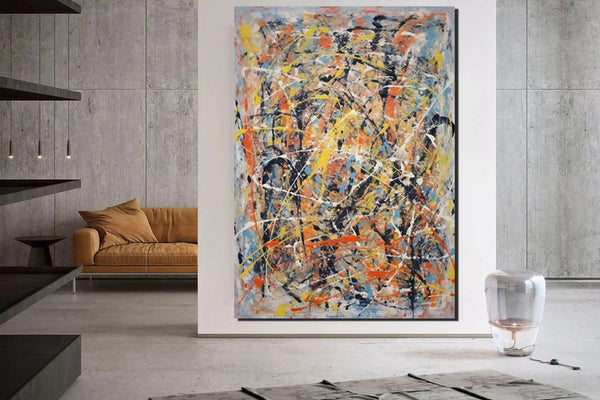 Extra Large Wall Art Painting, Modern Contemporary Abstract Artwork, Hand Painted Acrylic Painting, Acrylic Painting for Living Room, Buy Paintings Online-Grace Painting Crafts