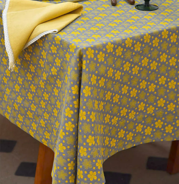 Rustic Table Covers for Kitchen, Large Rectangle Tablecloth for Dining Room Table, Country Farmhouse Tablecloth, Square Tablecloth for Round Table-Grace Painting Crafts