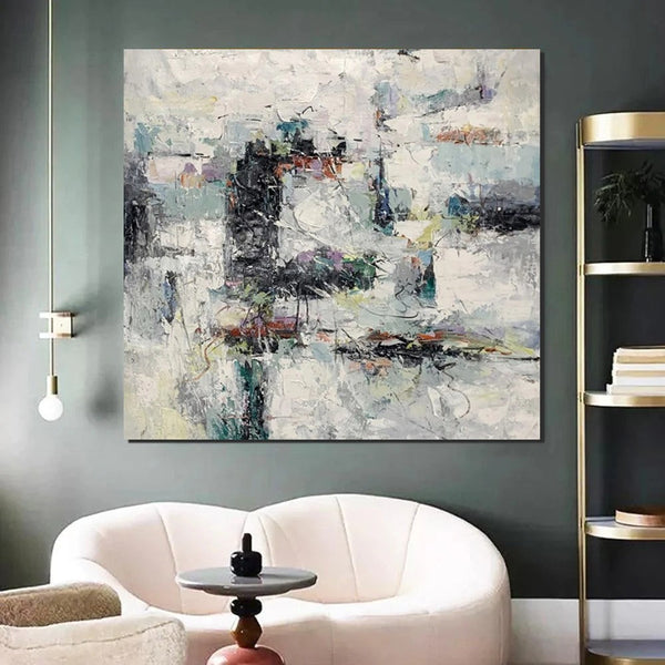 Large Simple Modern Art, Abstract Acrylic Painting, Bedroom Wall Art Paintings, Contemporary Wall Art Paintings, Acrylic Paintings for Living Room-Grace Painting Crafts