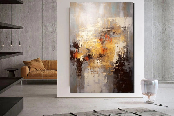 Modern Contemporary Abstract Artwork, Extra Large Wall Art Painting, Hand Painted Acrylic Painting, Acrylic Painting for Living Room, Buy Paintings Online-Grace Painting Crafts