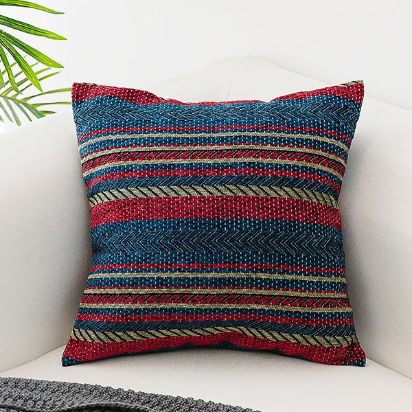 Bohemian Decorative Sofa Pillows, Geometric Pattern Chenille Throw Pillow for Couch, Decorative Throw Pillows-Grace Painting Crafts