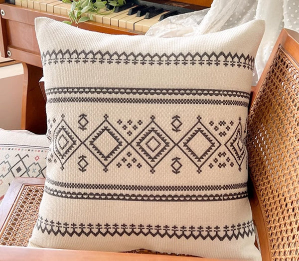 Bohemian Decorative Sofa Pillows, Decorative Throw Pillows for Dining Room, Geometric Modern Pillow Covers, Oriental Square Pillows for Couch-Grace Painting Crafts