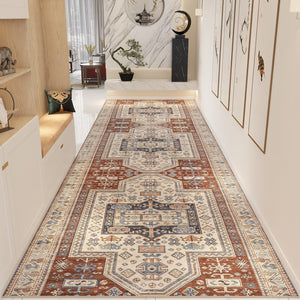 Bedside Runner Rugs, Washable Entryway Runner Rug Ideas, Non Slip Entrance Runner Rugs, Traditional Morocco Long Narrow Runner Rugs, Extra Long Hallway Runners-Grace Painting Crafts