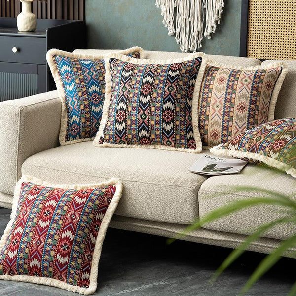 Unique Decorative Throw Pillows, Bohemian Decorative Sofa Pillows for Living Room, Extra Large Modern Geometric Pillows, Oriental Throw Pillow for Couch-Grace Painting Crafts