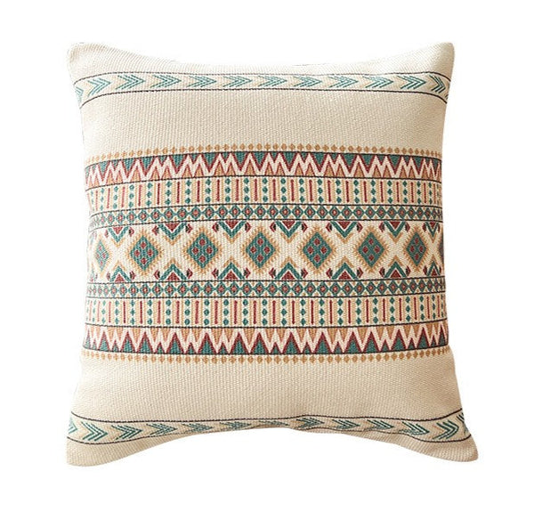 Bohemian Decorative Sofa Pillows, Modern Square Pillows for Couch, Geometric Modern Pillow Covers, Oriental Decorative Throw Pillows for Dining Room-Grace Painting Crafts