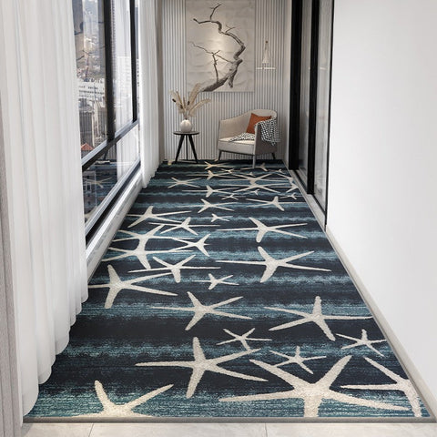 Modern Long Hallway Runners, Washable Entrance Hallway Runners, Extra Long Narrow Runner Rugs, Easy Care Contemporary Entryway Runner Rug Ideas, Kitchen Runner Rugs-Grace Painting Crafts