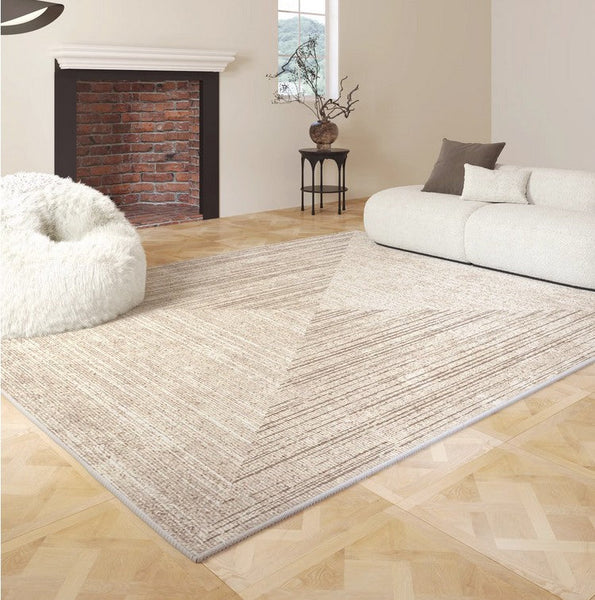 Bedroom Modern Rugs, Large Modern Rugs for Sale, Modern Area Rug in Living Room, Contemporary Floor Carpets under Sofa-Grace Painting Crafts