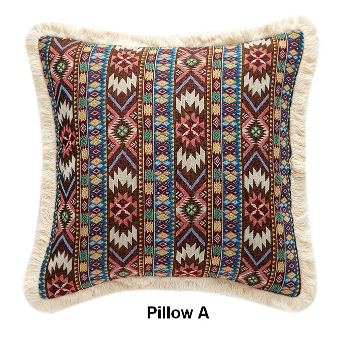 Bohemian Decorative Sofa Pillows for Living Room, Oriental Throw Pillow for Couch, Modern Geometric Decorative Throw Pillows for Bedroom-Grace Painting Crafts