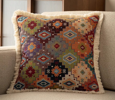 Bohemian Decorative Sofa Pillows for Living Room, Flower Decorative Pillows for Bedroom, Extra Large Modern Geometric Pillows-Grace Painting Crafts