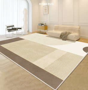 Unique Modern Rugs for Living Room, Abstract Contemporary Modern Rugs, Geometric Contemporary Rugs Next to Bed, Modern Rugs for Dining Room-Grace Painting Crafts