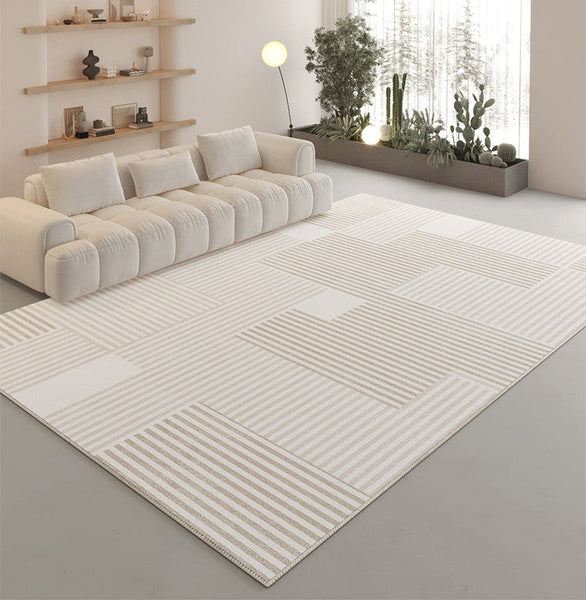 Bedroom Modern Rugs, Large Modern Rugs for Sale, Contemporary Floor Carpets under Sofa, Modern Area Rug in Living Room-Grace Painting Crafts