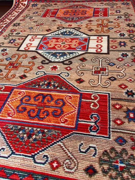 Morocco Area Rugs for Living Room, Persain Rugs for Bedroom, Traditional Colorful Persian Rugs, Vintage Area Rugs for Dining Room-Grace Painting Crafts