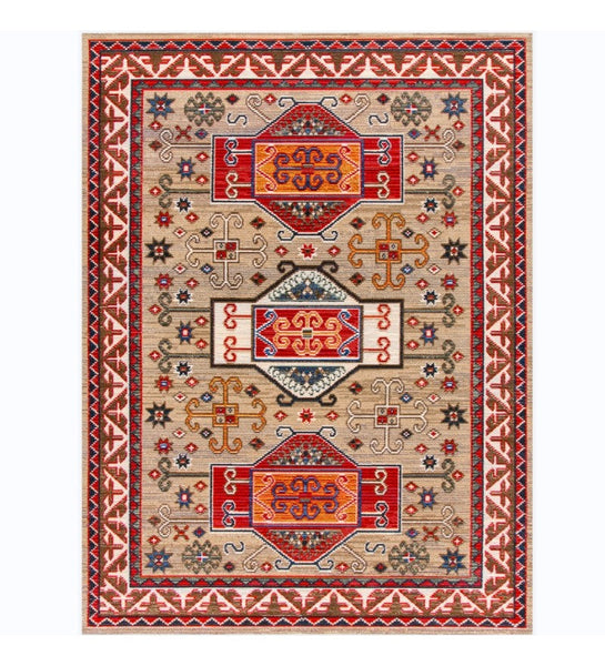 Morocco Area Rugs for Living Room, Persain Rugs for Bedroom, Traditional Colorful Persian Rugs, Vintage Area Rugs for Dining Room-Grace Painting Crafts