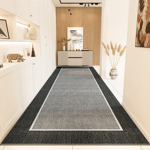 Simple Contepmorary Runner Rugs, Long Narrow Runner Rugs, Geometric Modern Long Hallway Runners, Modern Entryway Runner Rug Ideas, Long Hallway Runners-Grace Painting Crafts