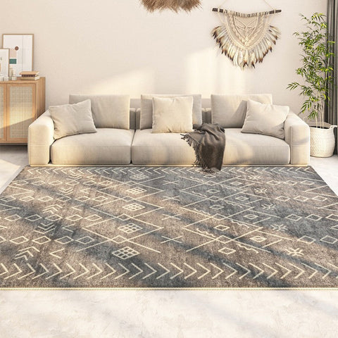 Morocco Contemporary Rug Ideas for Living Room, Hallway Modern Runner Rugs, Modern Runner Rugs Next to Bed, Large Modern Rugs for Dining Room-Grace Painting Crafts