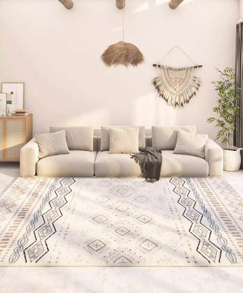 Contemporary Modern Rugs for Living Room, Thick Modern Rugs Next to Bed, Entryway Modern Runner Rugs, Modern Runner Rugs for Hallway-Grace Painting Crafts