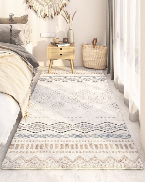 Contemporary Modern Rugs for Living Room, Thick Modern Rugs Next to Bed, Entryway Modern Runner Rugs, Modern Runner Rugs for Hallway-Grace Painting Crafts