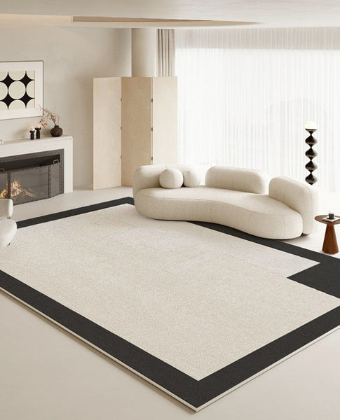 Unique Modern Rugs for Living Room, Dining Room Floor Carpets, Abstract Geometric Modern Rugs, Contemporary Modern Rugs for Bedroom-Grace Painting Crafts