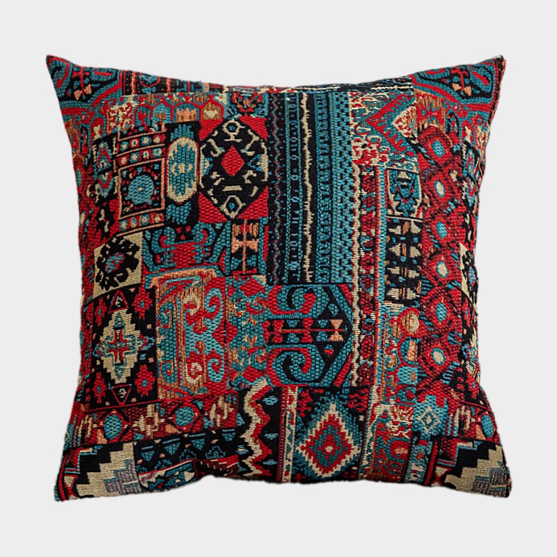 Traditional Rustic Sofa Pillows for Bedroom, Large Decorative Throw Pillows, Geometric Pattern Throw Pillow for Couch, Bohemian Decorative Sofa Pillows-Grace Painting Crafts