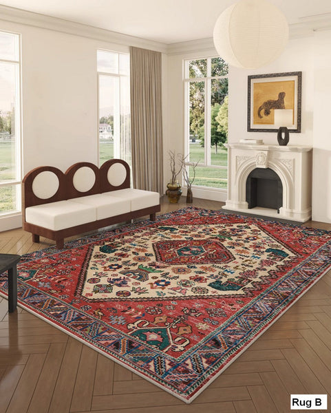 Antique Persian Rug, Oversized Area Rugs for Living Room, Extra Large Vintage Persian Rugs, Vintage Rugs for Bedroom, Persain Rugs for Dining Room-Grace Painting Crafts