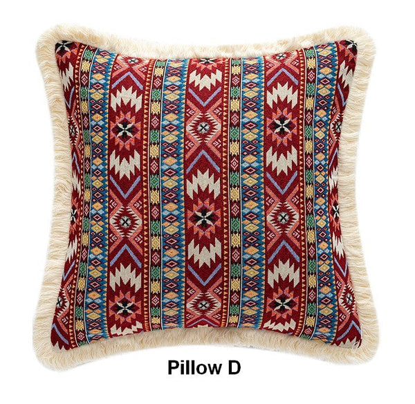 Bohemian Decorative Sofa Pillows for Living Room, Oriental Throw Pillow for Couch, Modern Geometric Decorative Throw Pillows for Bedroom-Grace Painting Crafts