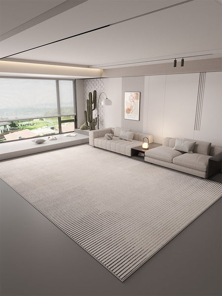 Large Modern Rugs in Living Room, Grey Modern Rugs under Sofa, Abstract Contemporary Rugs for Bedroom, Dining Room Floor Carpets, Modern Rugs for Office-Grace Painting Crafts