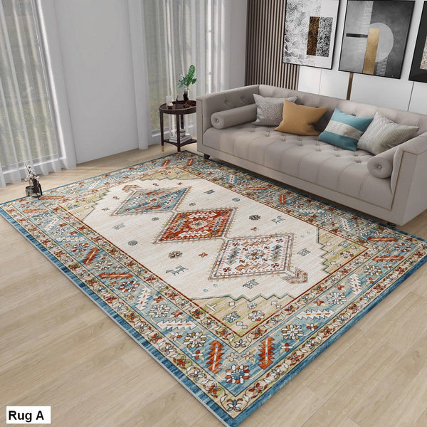 Morocco Area Rugs for Living Room, Traditional Persain Rugs for Bedroom, Traditional Colorful Persian Rugs, Vintage Area Rugs for Dining Room-Grace Painting Crafts