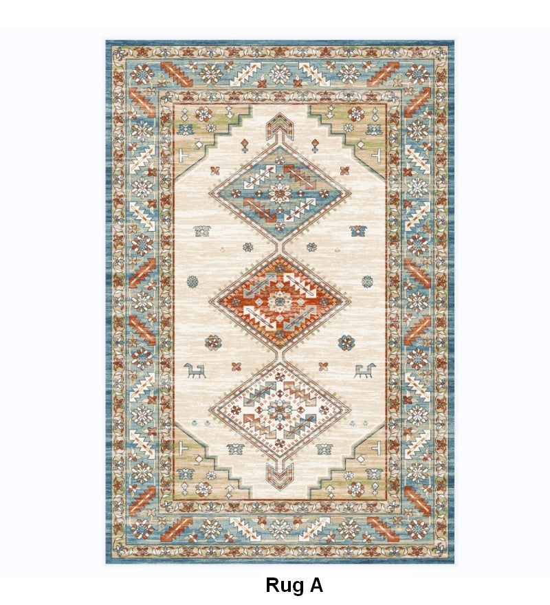 Morocco Area Rugs for Living Room, Traditional Persain Rugs for Bedroom, Traditional Colorful Persian Rugs, Vintage Area Rugs for Dining Room-Grace Painting Crafts