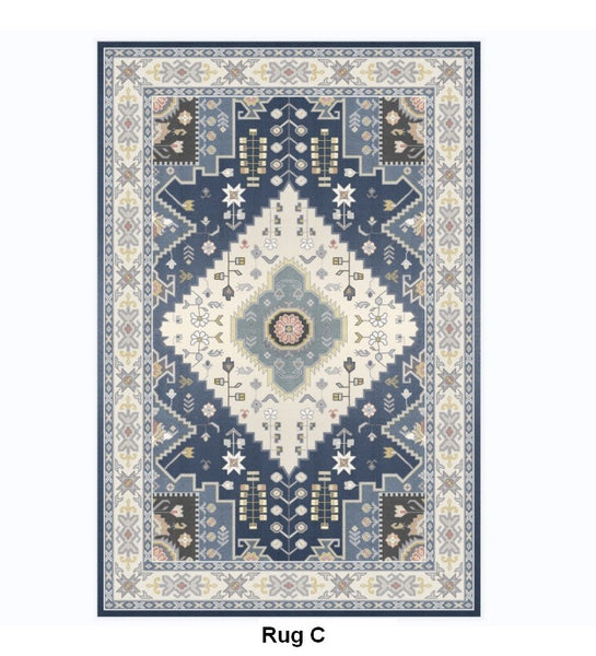 Morocco Area Rugs for Living Room, Traditional Persain Rugs for Bedroom, Traditional Colorful Persian Rugs, Vintage Area Rugs for Dining Room-Grace Painting Crafts