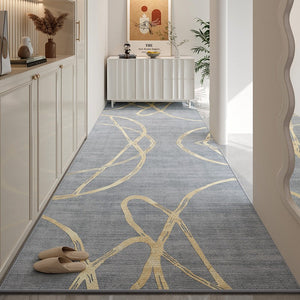 Gray Modern Long Hallway Runners, Extra Long Narrow Runner Rugs Non Slip, Entrance Hallway Runners, Long Hallway Runners, Entryway Runner Rug Ideas, Kitchen Runner Rugs-Grace Painting Crafts