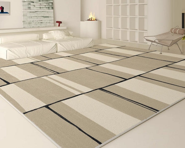 Modern Area Rug for Living Room, Contemporary Soft Rugs under Sofa, Bedroom Modern Floor Rugs, Large Area Rugs for Office-Grace Painting Crafts