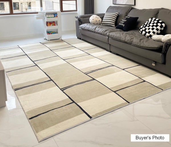 Modern Area Rug for Living Room, Contemporary Soft Rugs under Sofa, Bedroom Modern Floor Rugs, Large Area Rugs for Office-Grace Painting Crafts