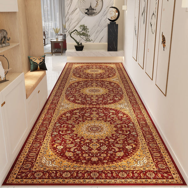 Long Narrow Hallway Runners, Kitchen Runner Rugs, Washable Entryway Runner Rug Ideas, Colorful Persian Runner Rugs for Bedside, Non Slip Entrance Runner Rugs-Grace Painting Crafts