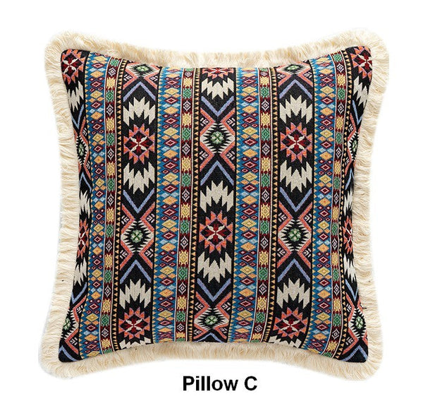 Oversized Decorative Throw Pillows, Bohemian Decorative Sofa Pillows for Living Room, Extra Large Modern Geometric Pillows, Oriental Throw Pillow for Couch-Grace Painting Crafts