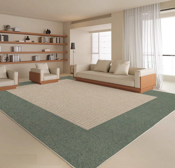 Large Modern Rugs in Living Room, Rectangular Modern Rugs under Sofa, Soft Contemporary Rugs for Bedroom, Dining Room Floor Carpets, Modern Rugs for Office-Grace Painting Crafts